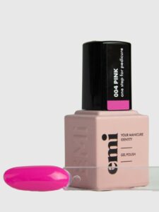 one step gel pedicure pink